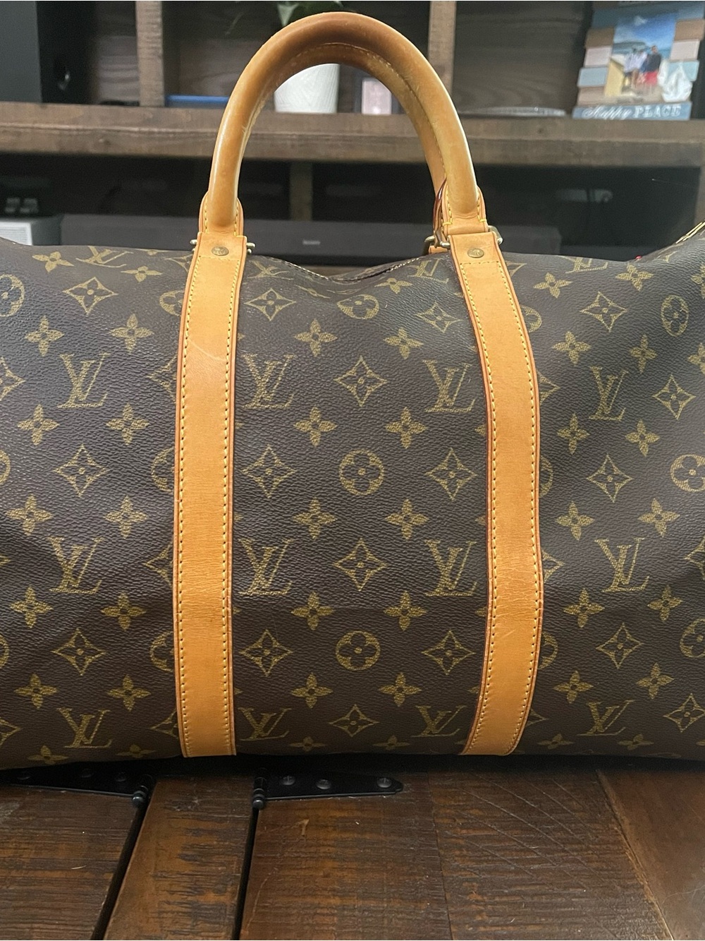 Louis Vuitton Monogram KeepAll Bandolier (No Strap)